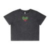 Wo's Stone Wash Heavy Crop Tee Thumbnail