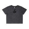 Wo's Stone Wash Heavy Crop Tee Thumbnail