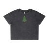 Wo's Stone Wash Heavy Crop Tee Thumbnail