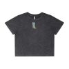 Wo's Stone Wash Heavy Crop Tee Thumbnail