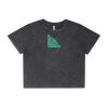 Wo's Stone Wash Heavy Crop Tee Thumbnail