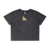 Wo's Stone Wash Heavy Crop Tee Thumbnail