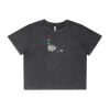 Wo's Stone Wash Heavy Crop Tee Thumbnail