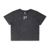 Wo's Stone Wash Heavy Crop Tee Thumbnail