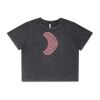 Wo's Stone Wash Heavy Crop Tee Thumbnail