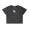 Wo's Stone Wash Heavy Crop Tee Thumbnail