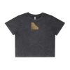 Wo's Stone Wash Heavy Crop Tee Thumbnail