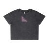 Wo's Stone Wash Heavy Crop Tee Thumbnail
