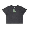 Wo's Stone Wash Heavy Crop Tee Thumbnail