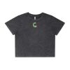 Wo's Stone Wash Heavy Crop Tee Thumbnail