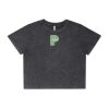 Wo's Stone Wash Heavy Crop Tee Thumbnail