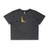 Wo's Stone Wash Heavy Crop Tee Thumbnail