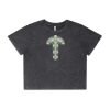 Wo's Stone Wash Heavy Crop Tee Thumbnail
