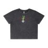 Wo's Stone Wash Heavy Crop Tee Thumbnail