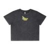 Wo's Stone Wash Heavy Crop Tee Thumbnail