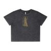 Wo's Stone Wash Heavy Crop Tee Thumbnail