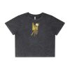 Wo's Stone Wash Heavy Crop Tee Thumbnail