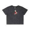 Wo's Stone Wash Heavy Crop Tee Thumbnail
