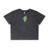 Wo's Stone Wash Heavy Crop Tee Thumbnail