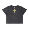 Wo's Stone Wash Heavy Crop Tee Thumbnail