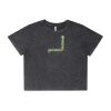 Wo's Stone Wash Heavy Crop Tee Thumbnail