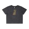Wo's Stone Wash Heavy Crop Tee Thumbnail