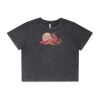 Wo's Stone Wash Heavy Crop Tee Thumbnail