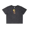 Wo's Stone Wash Heavy Crop Tee Thumbnail