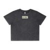 Wo's Stone Wash Heavy Crop Tee Thumbnail