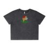 Wo's Stone Wash Heavy Crop Tee Thumbnail