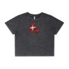 Wo's Stone Wash Heavy Crop Tee Thumbnail