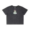 Wo's Stone Wash Heavy Crop Tee Thumbnail