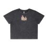 Wo's Stone Wash Heavy Crop Tee Thumbnail