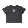 Wo's Stone Wash Heavy Crop Tee Thumbnail
